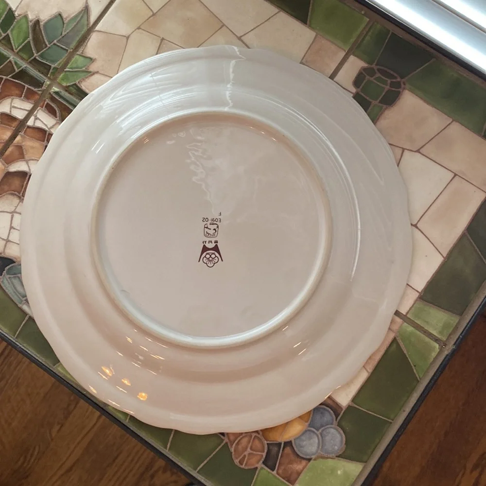 Vintage REGO Restaurant Fashion Ware Rice Paddy Landscape Decorative Plate
